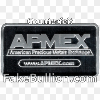 Click To Enlarge Image Apmex Bar Fake Reverse - Label, HD Png Download