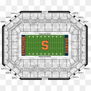 Carrier Dome Seating Chart, HD Png Download