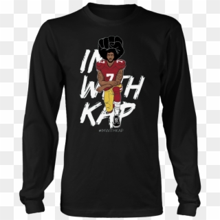 #imwithkap Colin Kaepernick Kneeling Premium T-shirt - Long-sleeved T-shirt, HD Png Download