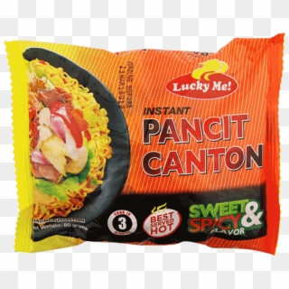 Lucky Me Instant Pancit Canton Sweet & Spicy 80g - Lucky Me Pancit Canton Sweet And Spicy, HD Png Download