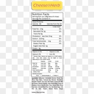 Ginger Kombucha Nutrition Facts, HD Png Download