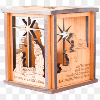 Wood Nativity Box - Cupboard, HD Png Download