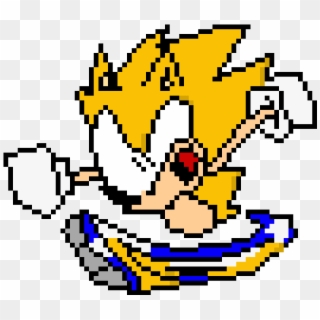 Sonic Running Original By Heavy Daddy - Pixel Art Sonic Cool, HD Png Download