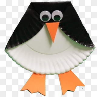 Paper Plate Penguin - Penguin, HD Png Download