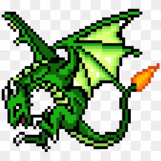 Green Dragon Wyrmling - Blue Dragon Pixel Art, HD Png Download