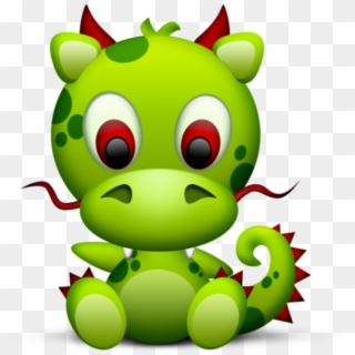 #mq #green #dragon #baby - Cartoon, HD Png Download