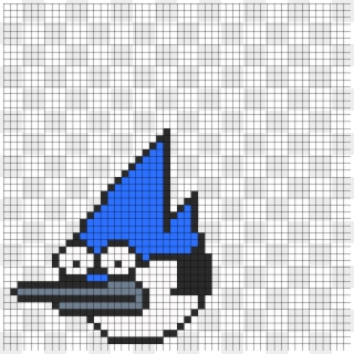 Regular Show Mordecai Perler Bead Pattern / Bead Sprite - Dora The Explorer Pixel Art, HD Png Download