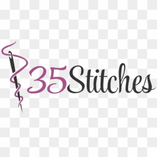 35 Stitches Is A Fashion Abode Where Seams And Stitches - Calligraphy, HD Png Download