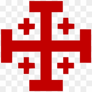 Croix De L Ordre Du Saint-sepulcre - Jerusalem Cross, HD Png Download