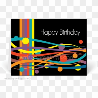Happy Birthday Card Modern, HD Png Download