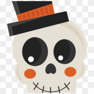 Cute Halloween Skull Clipart, HD Png Download
