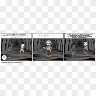 Bilbo And Gollum - Comic Strip Wine, HD Png Download