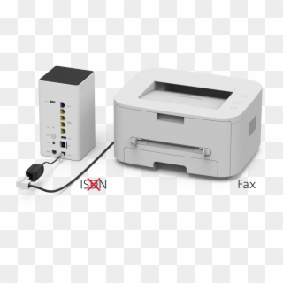 Insert The Fax Device And The Fixed-network Telephone - Fax, HD Png Download