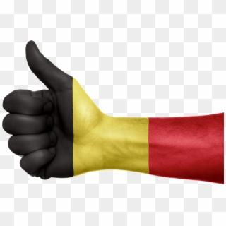 Hand Belgium Flag - Canada Qualité De Vie, HD Png Download