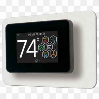 Touch-screen Thermostat - Touch Screen Thermostats, HD Png Download