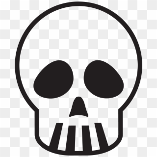 Skull With Pouty Eyes - Skull Decal Transparent, HD Png Download