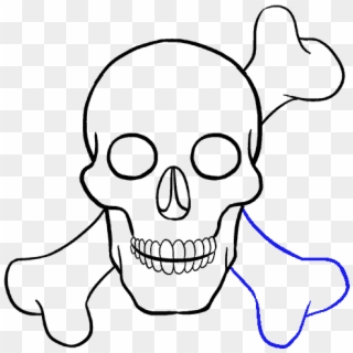 Png Free Library Drawing Instructions Skull - Draw A Skull, Transparent Png