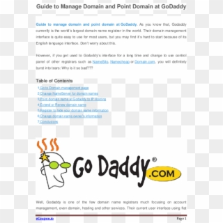 Pdf - Go Daddy, HD Png Download