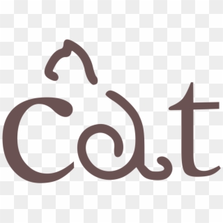 Logo Cat Sticker Decal Brand - Calligraphy, HD Png Download