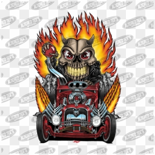Hot Rod Skull Racer Brit Madding - Hot Rod, HD Png Download