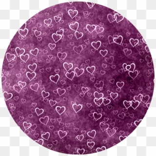Purple Hearts Round Mouse Pad Mousepad Gift - 1080p Holi Full Hd, HD Png Download