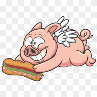 Cartoon Pictures Of Flying Pigs, HD Png Download