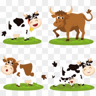 Beef Cattle Cartoon Clip Art - Cow Cartoon Png, Transparent Png