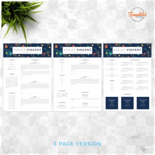 Resume Template For Word And Pages - Template, HD Png Download