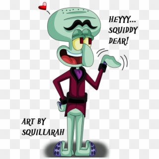 Spongebob Squarepants-flirty Squilliam By Skunkynoid - Squilliam And Squidward Maid, HD Png Download