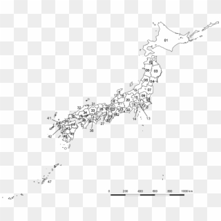 Map Of Prefectures In Japan, HD Png Download
