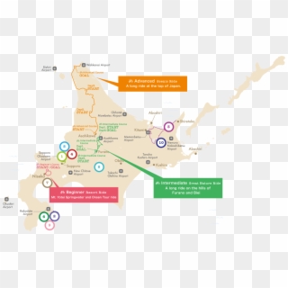 Cycling Map - Cycle Touring Routes Japan Map, HD Png Download