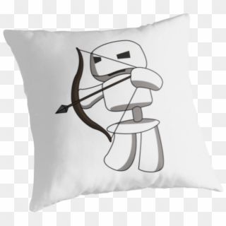Minecraft Skeleton Archer - Cushion, HD Png Download