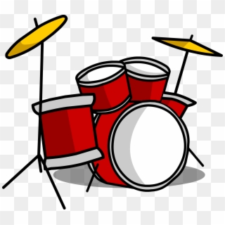 Graphic Royalty Free Library Drum Clip Extended - Clip Art Drum Kit Png, Transparent Png