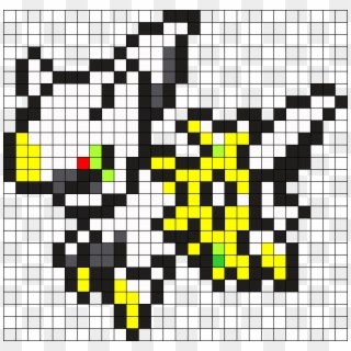 493 Arceus Perler Bead Pattern / Bead Sprite - Pixel Art Pokemon Arceus, HD Png Download
