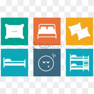 Download Image Free Stock Bedding Pillow Icon Bed Picture - Pillow Icon Png, Transparent Png