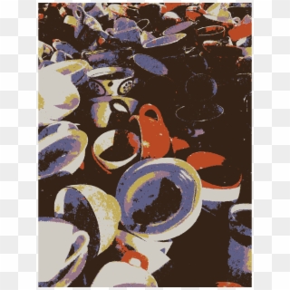 This Free Icons Png Design Of A Pile Of Cups - Reflection, Transparent Png