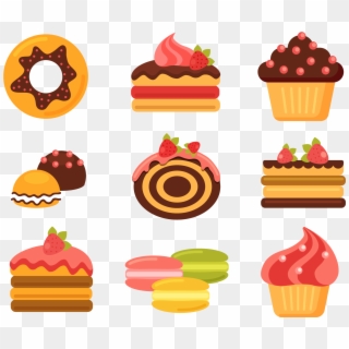 Bakery, Cupcake, Doughnut, Cuisine, Food Png Image - Cakes And Pastries Cartoon, Transparent Png