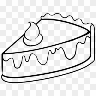 Pastry Drawing Line - Pie Drawing, HD Png Download