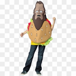 Official Licensed Bob's Burgers Teen Beefsquatch Costume - Bob's Burgers Beefsquatch Costume, HD Png Download