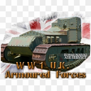 Drawn Tank Artillery Ww1 - Ww1 British Light Tanks, HD Png Download