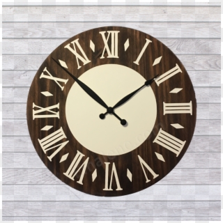 Wooden Wall Clock Inside Circle Emalene, HD Png Download