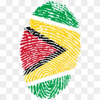 Guyana, Flag, Fingerprint, Country, Pride, Identity - Guyana Flag Fingerprint, HD Png Download