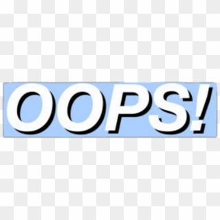 Oops Sticker - Electric Blue, HD Png Download