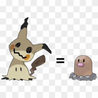 Mimikyu And Diglett Have The Same Eyes - Mimikyu Without Its Disguise, HD Png Download