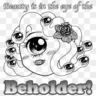 [oc] Beholder-senpai Has Noticed You Roll For Initiative - Cartoon, HD Png Download
