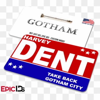 Gotham Inspired Harvey Dent Campaign Badge Two Faces, - Colorfulness, HD Png Download