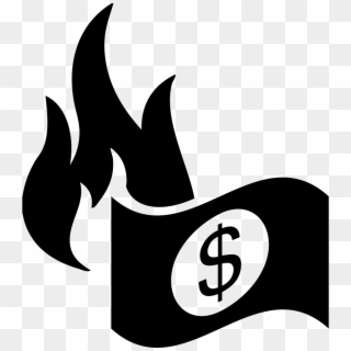Burning Dollar Paper Bill Svg Png Icon Free Download - Fire Safety, Transparent Png
