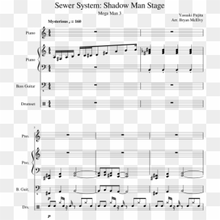 Shadow Man Stage Sheet Music Composed By Yasuaki Fujita - We Wish You A Merry Christmas 曲谱, HD Png Download