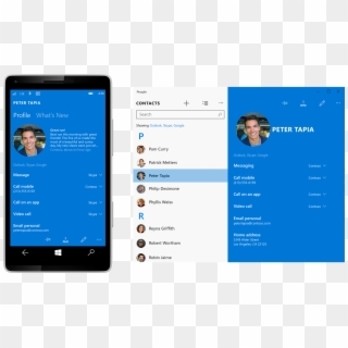 People1 - Windows Phone 10 Contacts, HD Png Download
