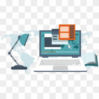 Learning Vector Computer Training - Web Design Banner, HD Png Download